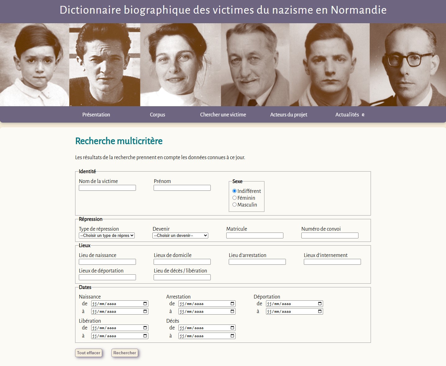 Un dictionnaire biographique des victimes du nazisme en Normandie