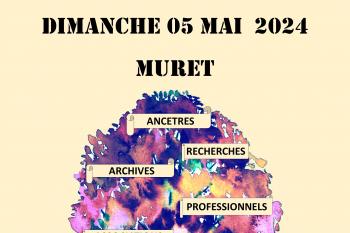 Salon de généalogie à Muret 5 mai 2024