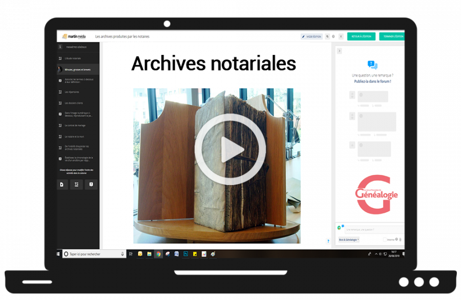 Formation en ligne Archives notariales