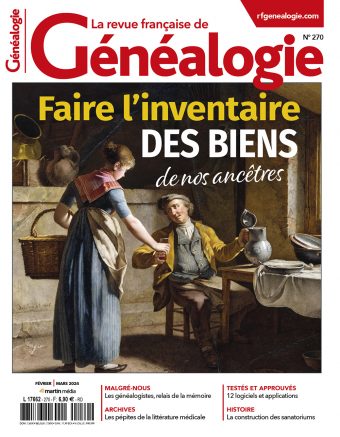 Magazine  La Revue française de Généalogie